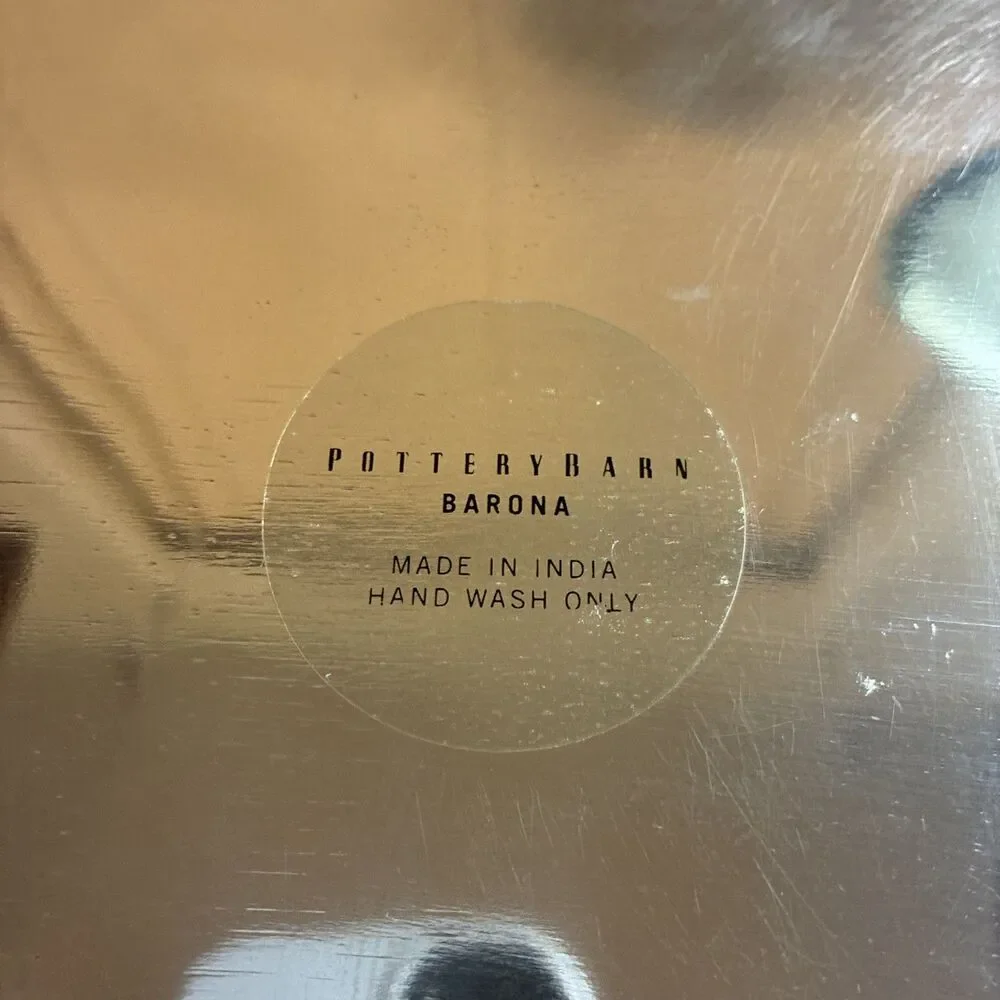 Pottery Barn Pewter Tray 17.5x11